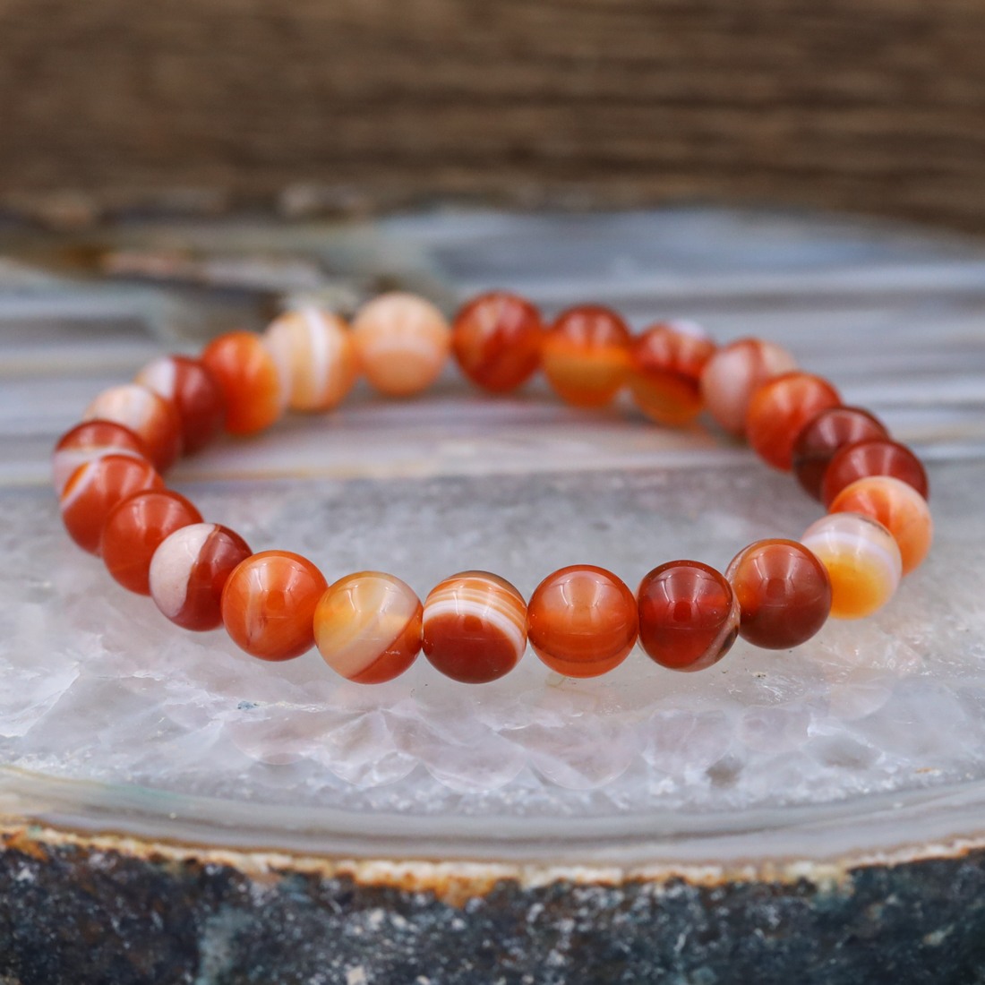 Bracelet pierre agate naturelle