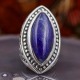 Bague en argent et pierre lapis lazuli