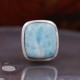 Bague en argent et pierre larimar