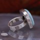 Bague en argent et pierre larimar