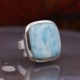 Bague en argent et pierre larimar