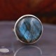 Bague en argent et pierre labradorite