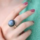 Bague en argent et pierre labradorite