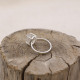 Bague en argent et diamant Herkimer