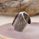 Bague en argent et turquoise mohave