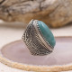 Bague en argent et amazonite