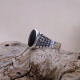 Bague en argent et onyx