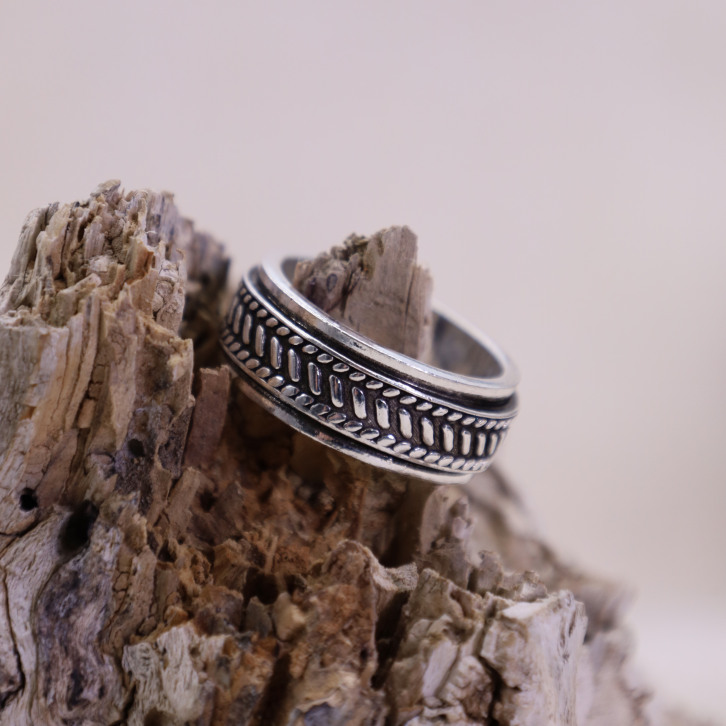 Bague anti-stress en argent