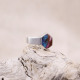 Bague en argent et turquoise mohave