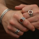 Bague en argent et cornaline