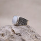 Bague en argent et nacre