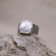 Bague en argent et nacre