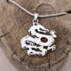 Pendentif en argent et cornaline - dragon