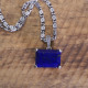 Pendentif d'exception en argent avec lapis lazuli et marcassites