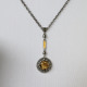 Collier d'exception en argent avec citrine et marcassites