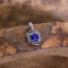 Pendentif d'exception en argent avec lapis lazuli et marcassites
