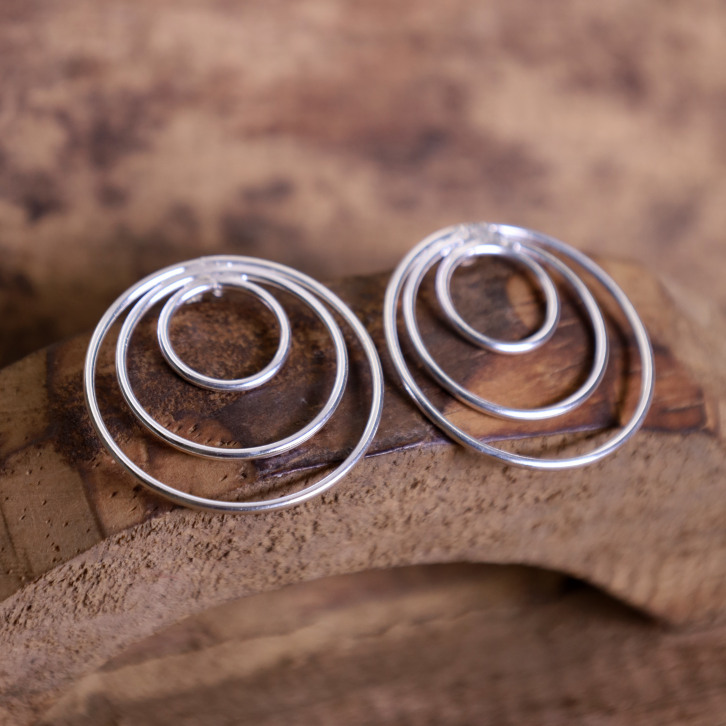 Boucles d'oreilles en argent