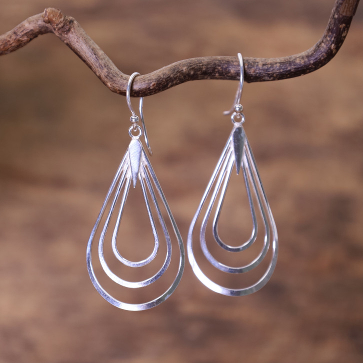 Boucles d'oreilles en argent