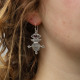 Boucles d'oreilles en argent et grenat