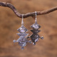 Boucles d'oreilles en argent et pierre de lune