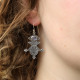 Boucles d'oreilles en argent et pierre de lune