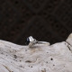 Bague en argent et onyx