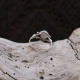 Bague en argent et quartz rose