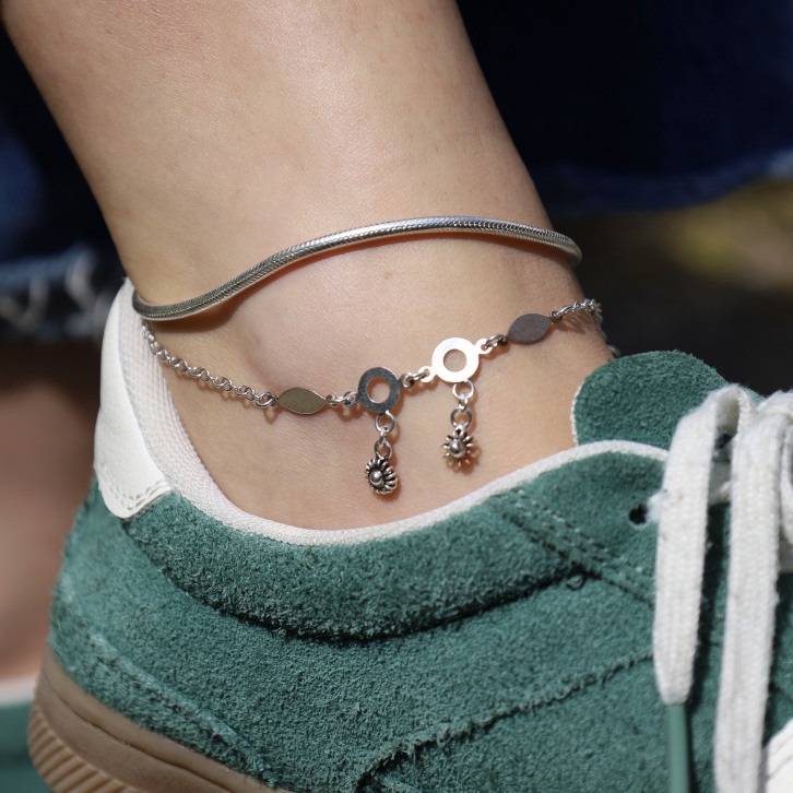 Bracelet de cheville en argent