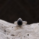 Bague en argent et onyx