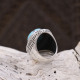 Bague en argent et turquoise