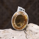 Pendentif en argent et citrine