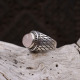 Bague en argent et quartz rose