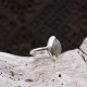 Bague en argent et labradorite