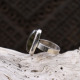 Bague en argent et labradorite