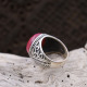 Bague en argent et racine de Rubis