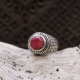 Bague en argent et racine de Rubis