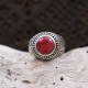 Bague en argent et racine de Rubis