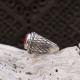 Bague en argent et racine de Rubis