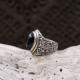 Bague en argent et onyx