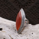 Bague en argent et cornaline