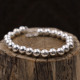 Bracelet perles en argent