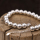 Bracelet perles en argent