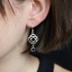 Boucles d'oreilles en argent et Saphir