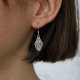 Boucles d'oreilles en argent et pierre de lune