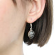 Boucles d'oreilles en argent et quartz rutile