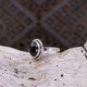 Bague en argent et black star