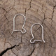 Attaches de boucles d'oreilles en argent