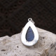 Pendentif en argent et labradorite