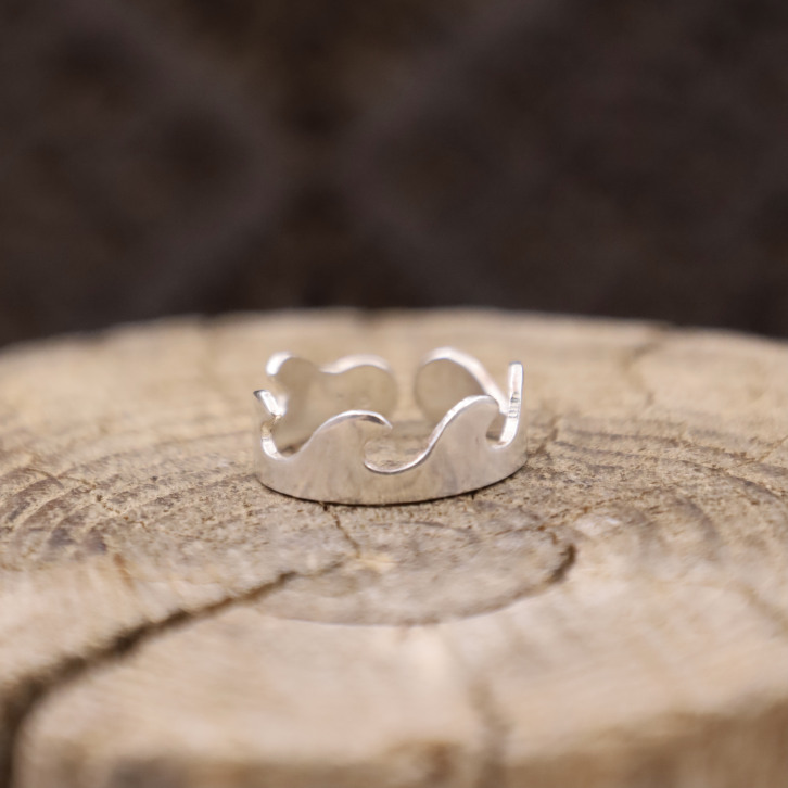 Bague de phalanges vague