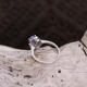 Bague d'exception en argent avec zirconiums et tanzanite